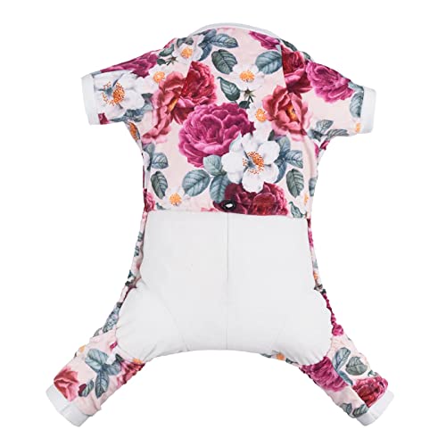 Image of CuteBone Dog Pajamas Flower Puppy Clothes Soft Pjs Birthday Outfit Girl P178M Medium