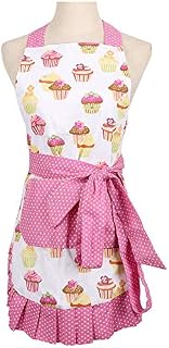 Mothers Apron for Women with Pockets, Extra Long Ties, Cupcake Apron, Perfect