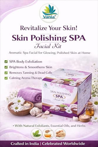 Image of Vania Skin Polishing SPA Facial Kit 2000 Gm + 100 Ml |For Men & Women|Aroma Skin Care|Self & Parlour Use| For Pre Bridals|Face & Body|Tip to Toe BeautylDashing Glow|With Tulsi & Geranium Oil|