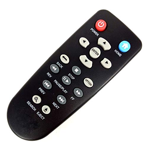 Calvas Télécommande de Rechange pour Western Digital WD Elements TV HD Mini Live Plus Media Player