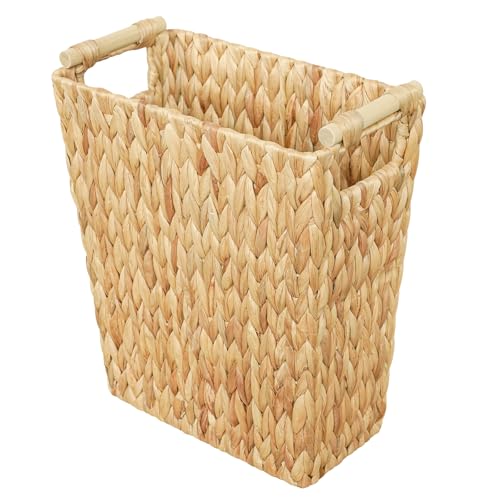 Coeusy Wicker Trash Can