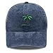DYBICKT Embroidered Palm Tree Baseball Cap for Men Women, Funny Washed Cotton Classic Vintage Dad Hat Navy Blue, Beach Outdoor Birthday Gifts Ideas