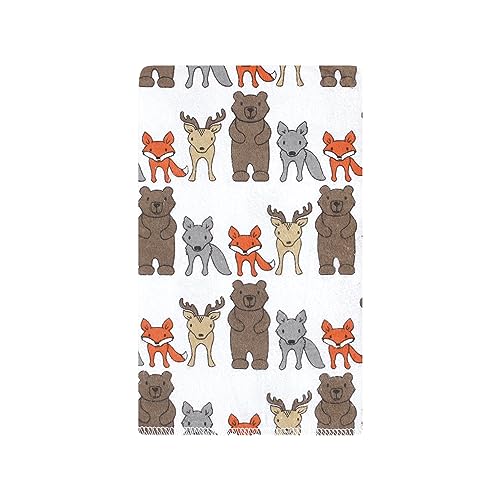 Image of Hudson Baby Unisex Baby Cotton Poly Flannel Burp Cloths, Wild Forest 10-Pack, One Size