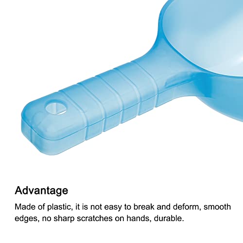 PATIKIL 12oz Ice Scoop, 1 Pack Plastic Ice Maker Shovel for Kitchen Bar Party Blue - Image 4