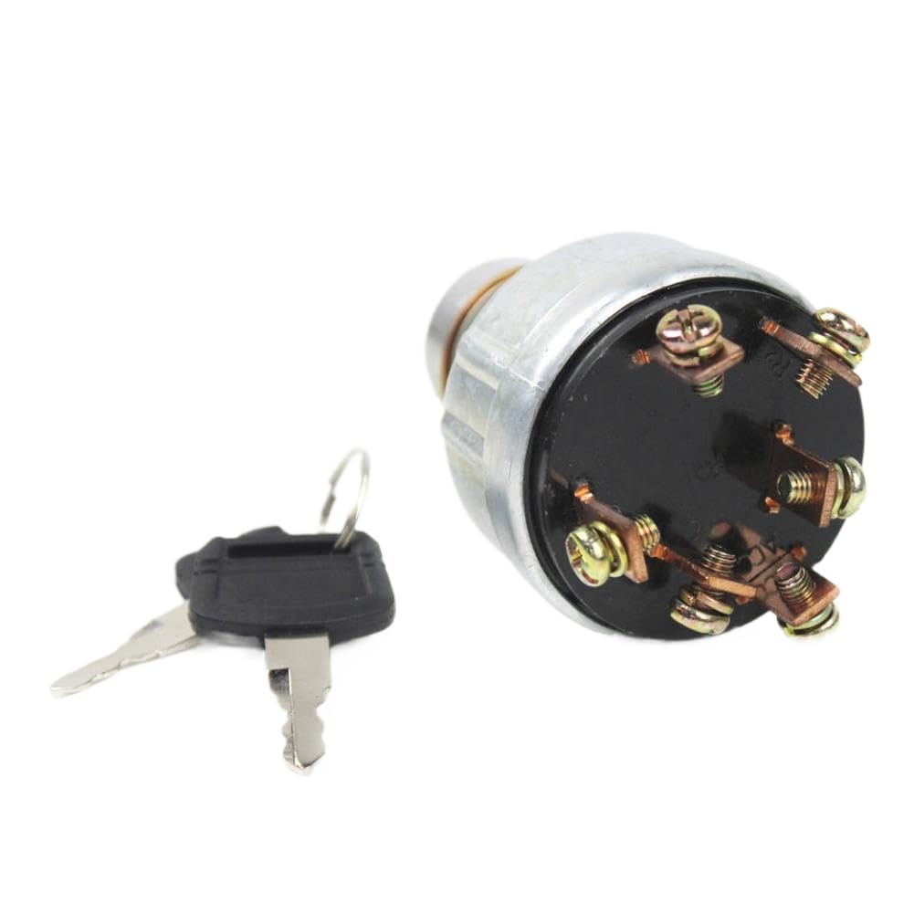 6 Pins Starter Key Ignition Switch 12V for EX200-1 Compatible with Automotive Motorcycle Parts Replacement EX200-1