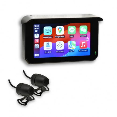 �V�G��(CIEL) �}���`�X�}�[�g���j�^�[ M18 Apple Carplay Android Auto �o�C�N�p �h���C�u���R�[�_�[ �O��2�J���� 200����f microSD 16GB�t�� �t��HD CL-M18