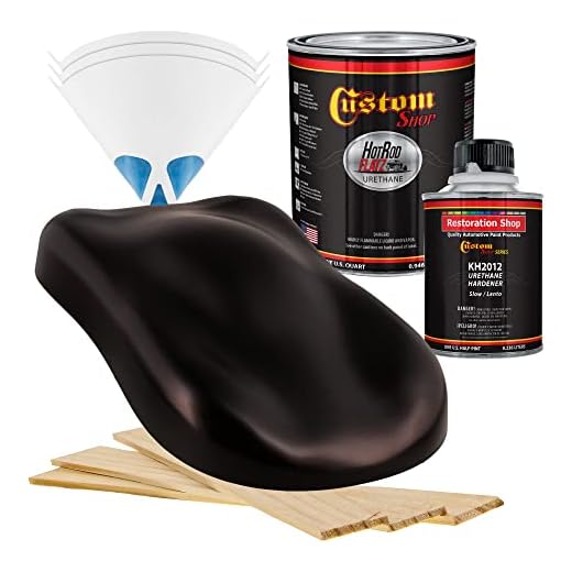 Black Cherry Pearl - Hot Rod Flatz by Custom Shop Urethane Automotive Flat Matte Car Paint, 1 Quart Kit