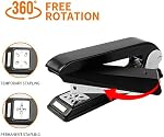 Eagle Swing-Arm Swivel Stapler, 12 Sheet Capacity, Specialized for Booklet Stapling, Black