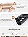 PU Dust Collection Hose Clear Pipe，1.5mmThick, Puncture Resistant PU Polyurethane Hose With Copper-plated Steel wire，2m Length(500mm)