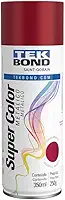 Tinta Spray Vermelho Metálico Aerossol Tekbond 350ml/250g