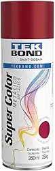 Tinta Spray Vermelho Metálico Aerossol Tekbond 350ml/250g