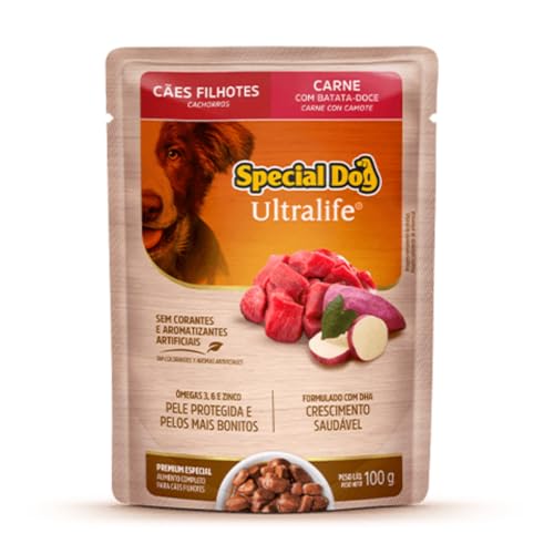Sachê Special Dog Filhote Carne: Caixa com 12 unidades