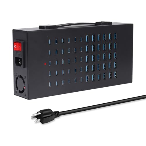 400W USB Charging Station, 60 Port USB C Charging Station