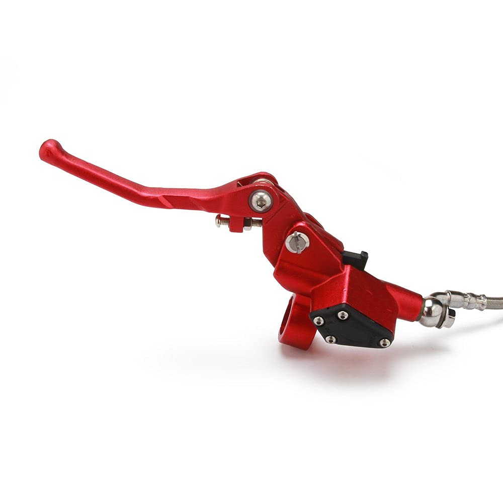 JFG RACING Motorrad Hydraulischer Kupplungsbremshebel 1200 mm Hauptzylinder Set für 125cc-250cc Vertikalmotor Motocross Dirt Bike