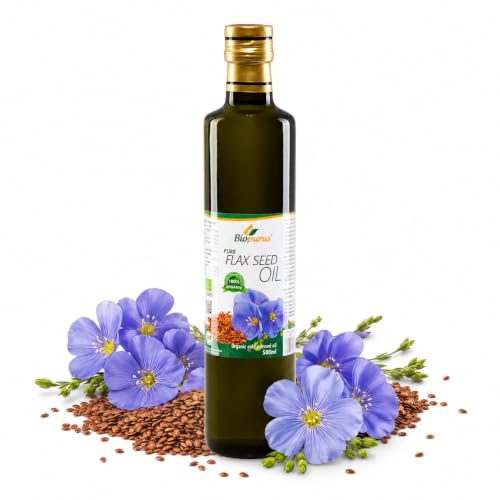 Biopurus Certified Organic Cold Pressed Flax Seed Oil 500ml – Unrefined