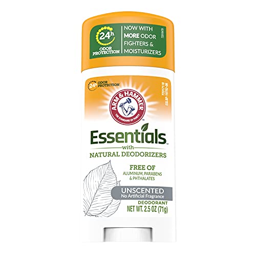 ARM & Hammer Essentials Solid Deodorant Unscented 2.5 oz (Pack of 12)