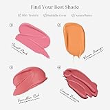 KYDA Air Cushion Blush, Mushroom Head Air Cushion Blusher, Natural Glow Liquid Blusher for Cheeks and Eyes, Buildable Matte Coverage, Lightweight Blendable, Silky Cream Blush Makeup, 04 - Image 4