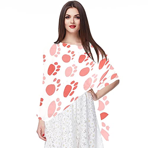 Foulard en mousseline de soie bouledogue français multicolore pour femme écharpe de plage