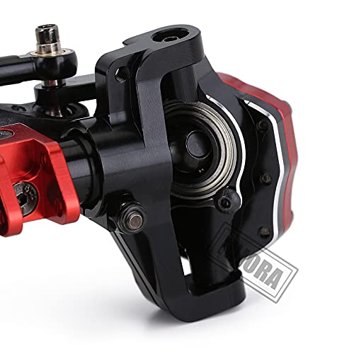 Injora Rc Axle Metal Front And Rear Portal Axle With Protector For 1:10 Rc Crawler Car Axial Scx10 & Scx10 Ii 90046 90047 Upgrade Parts(Black) #TOP6