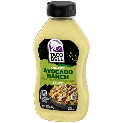 Taco Bell Avocado Ranch Creamy Sauce , 12 Fl Oz (Pack Of 8) #TOP2