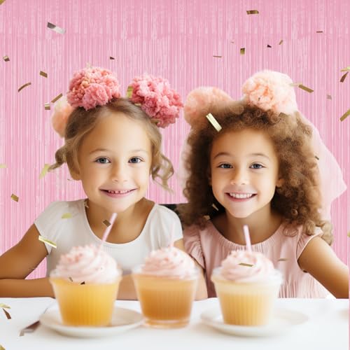 DECOCKRAT 3 Pack Foil Fringe Backdrop 3.3x8.2 FT miniatura 4