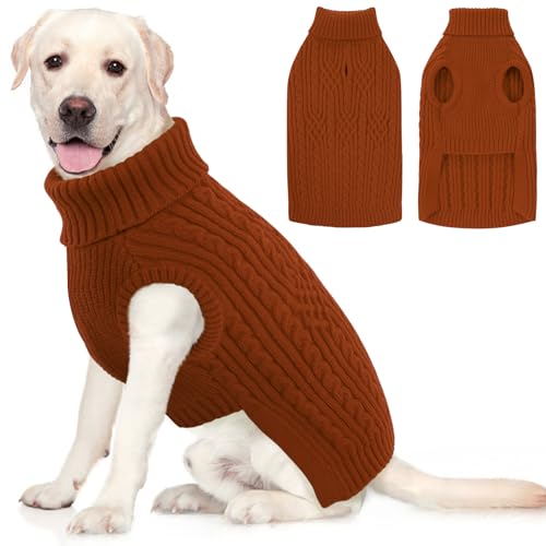 Image of AOFITEE XL Dog Sweater, Extra Large Dog Sweater Girl Boy