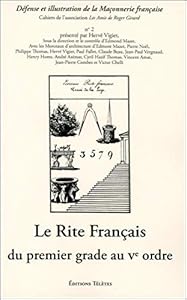 Livres Couvertures de Rite français du premier grade au Ve ordre