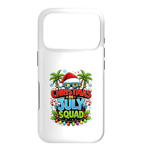 Christmas July Squad Summer Santa Hat Sunglasses Palm Tree �X�}�z�P�[�X iPhone 17 Pro �p