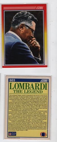 LOMBARDI-THE LEGEND-VINCE LOMBARDI FOOTBALL CARD-GREEN BAY PACKERS