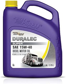Royal Purple 04154 Duralec Super SAE 15W-40 API CK-4 High Performance Diesel Motor Oil - 1 Gallon