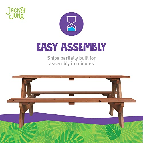 Jack And June Rectangular Picnic Table Outdoor Leisure #TOP3