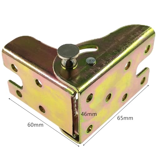 4 PCS 90 Degree Self Locking Foldable Hinges,Folding Table Legs,Support Brackets, 65x 45 mm - Image 2