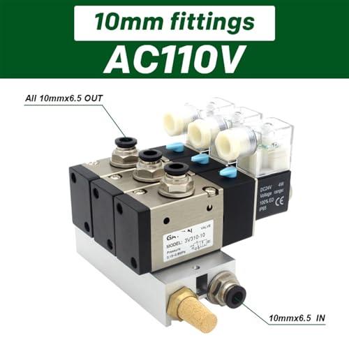 Bloc d'électrovanne AC220V 10 stations pour l'automatisation d'atelier mécanique - 3
