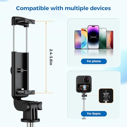 Aourxiv S03 Selfie Stick Tripod, Retractable Selfie Stick Tripod thumb #3