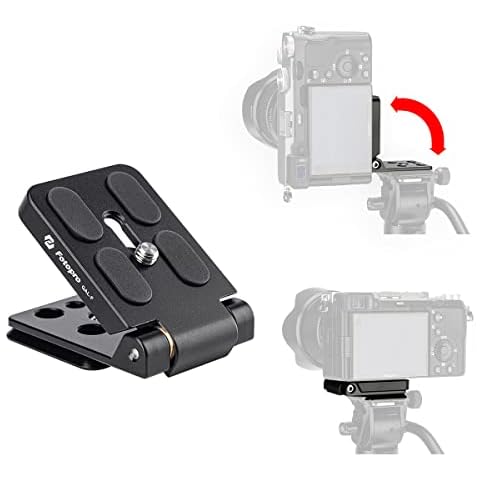 Fotopro Camera L Bracket Vertical Horizontal Switching Quick Release Plate for Canon Nikon Sony DSLR Monopod Stabilizer Universal Cover