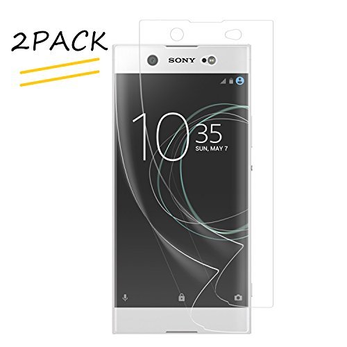 Sony Xperia XA1 Ultra Screen Protector (NOT GLASS), [2 PACK] KTtwo Full Coverage HD Clear TPU Film Cover Curved Edge Screen Protector for Sony Xperia XA1 Ultra G3226 6 Inch Smartphone Anti-Bubble Film