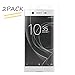 Sony Xperia XA1 Ultra Screen Protector (NOT GLASS), [2 PACK] KTtwo Full Coverage HD Clear TPU Film Cover Curved Edge Screen Protector for Sony Xperia XA1 Ultra G3226 6 Inch Smartphone Anti-Bubble Film