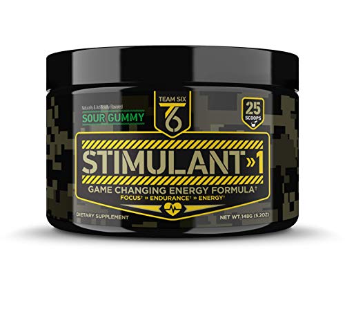 T6 Stimulant-1 Pre Workout Powder – World’s Strongest Energy Drink Mix, Nootropic Fat Burner & Focus Supplement For Men & Women W/Taurine & Teacrine, 25Sv #TOP2