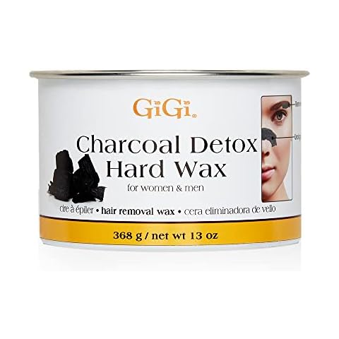 GiGi Charcoal Detox Facial Wax for Delicate Skin, Brows, Upper Lip Cover