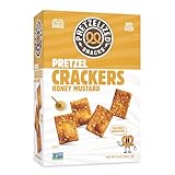 PRETZELIZED Snacks PRETZELIZED Pretzel Crackers, Honey Mustard Flavored, 6.5oz Box (Pack of 12)