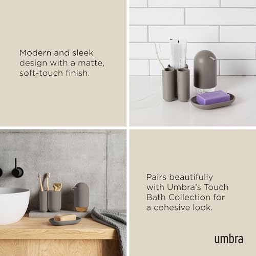 Image of Umbra Plastic Touch Toothbrush Holder, Grey