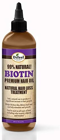 Difeel 99% Natural Premium Hair Oil - Biotin Oil Volumizing and Thickening 7.78 ounce