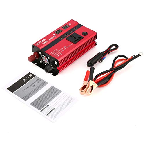 Mouchao 350W Solar Power Inverter DC 12V to Ac 220V Led Display Sine Wave Converter
