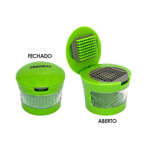 Triturador Picador E Fatiador De Alho com Compartimento