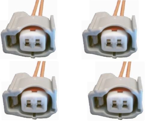 4x Connector 2-way 2 pin for Toyota Fuel Injector 90980-11875