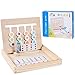 Cuatro Colores Juguetes de Madera,Tablero Juego Lógico de Madera Puzzles Infantiles,Rompecabezas clasificación y Formas acertijos a Juego,con Reloj de Arena Rompecabezas Madera,para Niños 3 4 5 Años