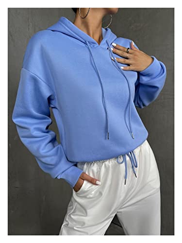 Sweat à capuche GBCCNM bleu taille M confortable pour femme - 3