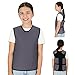 Special Supplies Sensory Compression Vest Deep Pressure Comfort for Autism, Hyperactivity, Mood Processing Disorders, Breathable, Form-Fitting, Kids and Adults (Gray, Medium 20x36 inches)