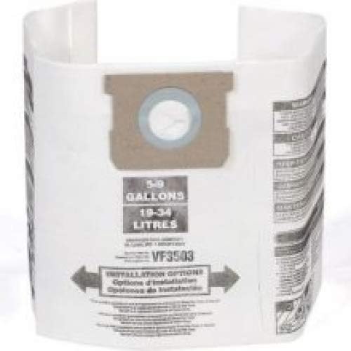 RIDGID HIGH-EFF. Wet Dry VAC Dry Pick-UP ONLY DUST Bags for Select 5-10 Gallon RIDGID VACS,