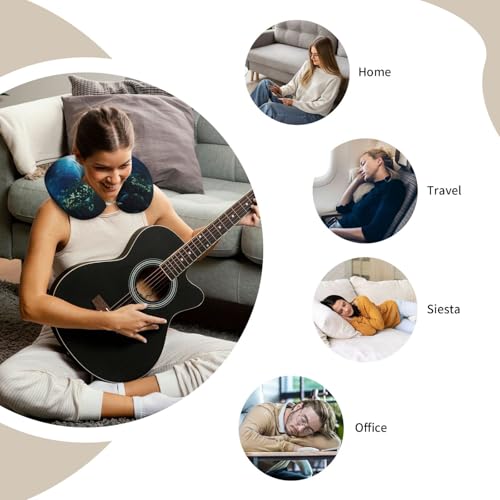 Almohada de viaje de espuma viscoelástica en forma de U miniatura 7